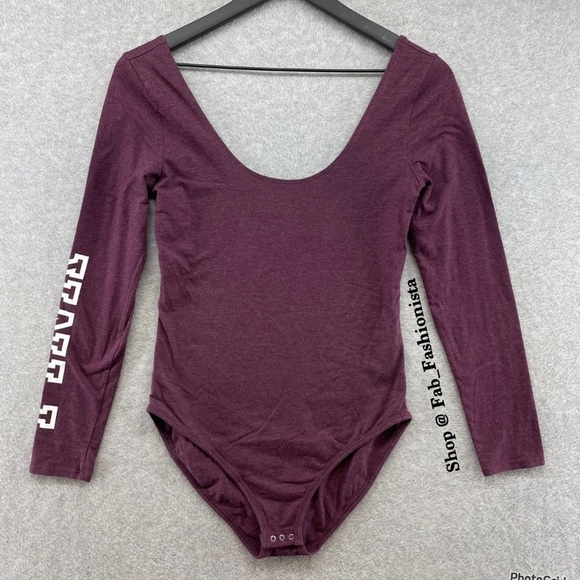 Victoria's Secret PINK Scoop Neck Bodysuit top Size S - Picture 5 of 13